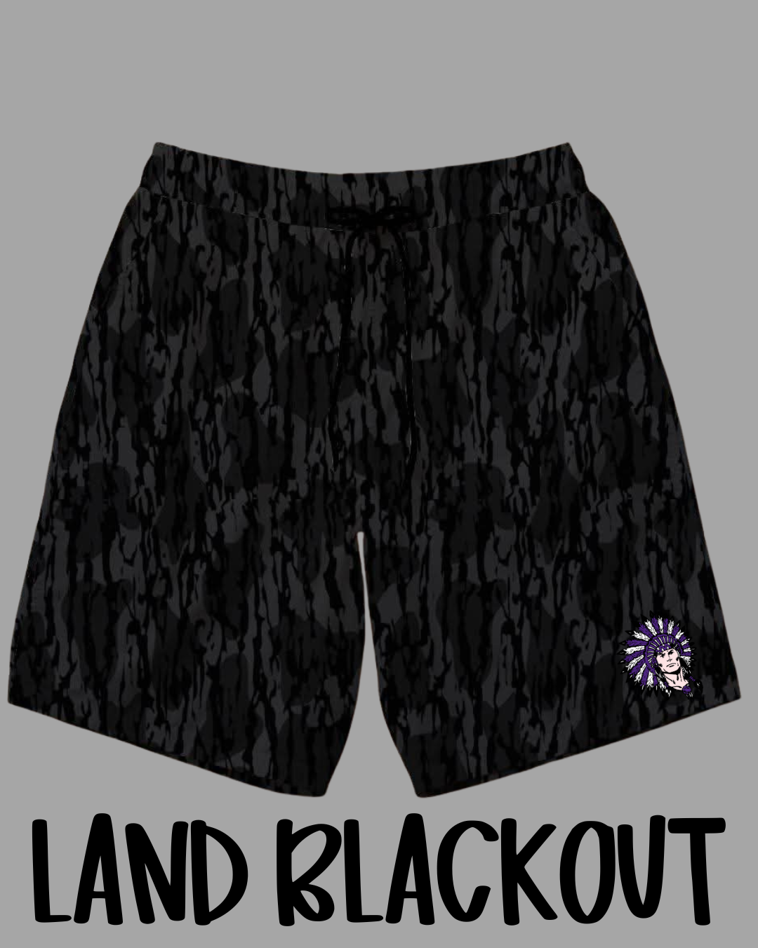 BLACKOUT PNG INDIANS DRIP SHORTS (YOUTH)- PREORDER