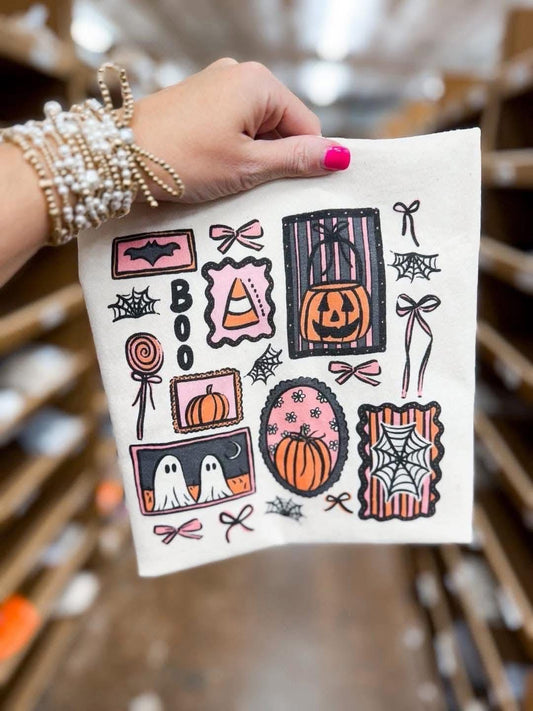 Boo Patchwork - T SHIRT - (Jerzee/Gildan)