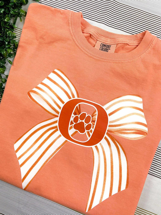 Cheer Bow T - Orangefield - T SHIRT - (Comfort Color)