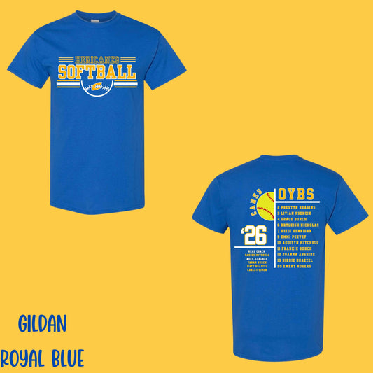 Hericanes Softball - TSHIRT- (GILDAN/LAT)
