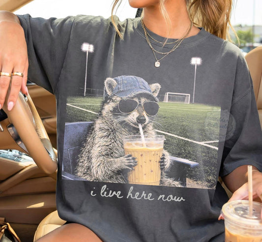 Feral Raccoon Soccer Edition ⚽️- T SHIRT - (COMFORT COLOR/BELLA)