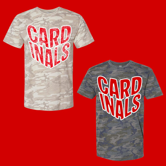 Camo Cardinals - T SHIRT - (LAT)