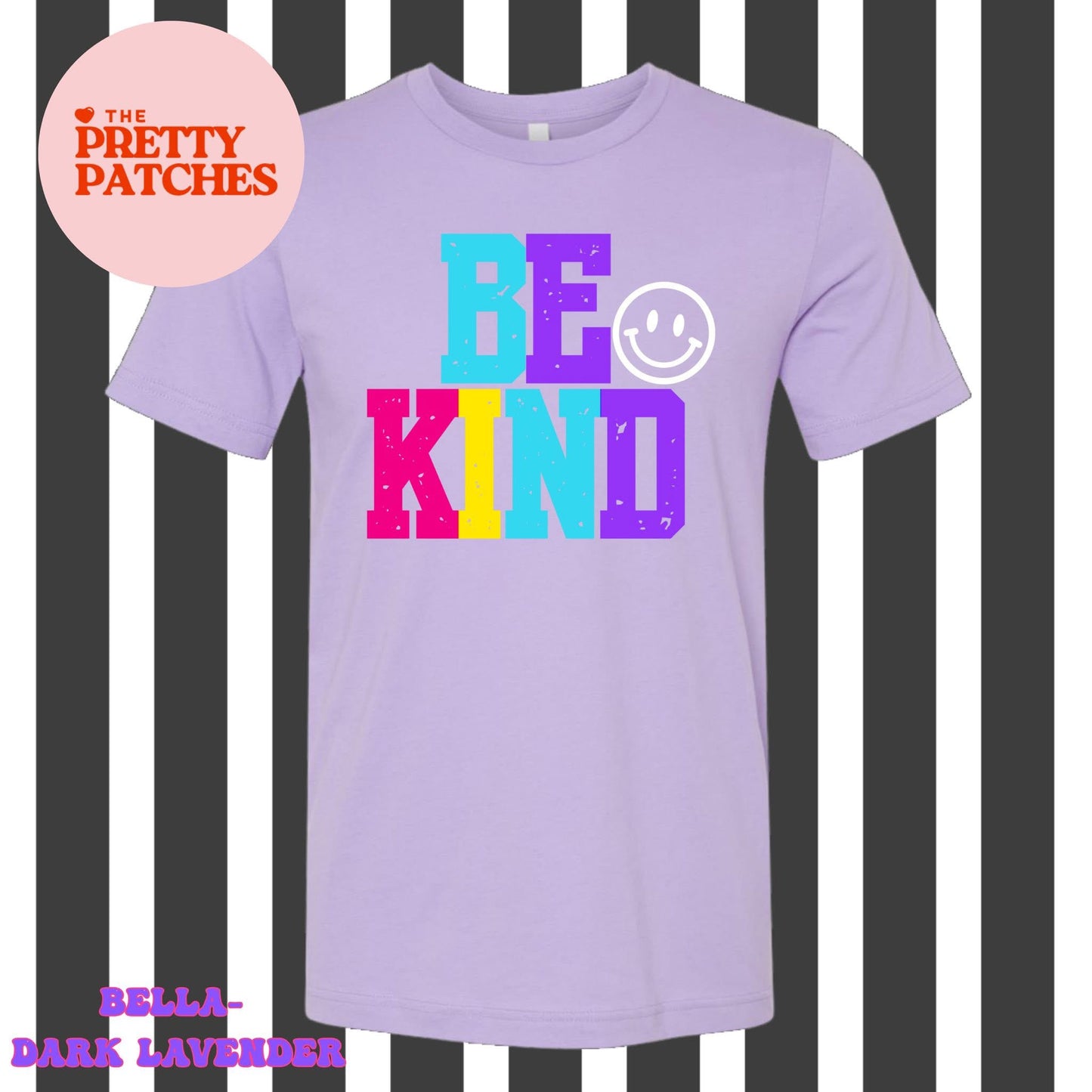 Be. Kind. - Bold Letters with Smiley Face - T SHIRT - (Comfort Color)