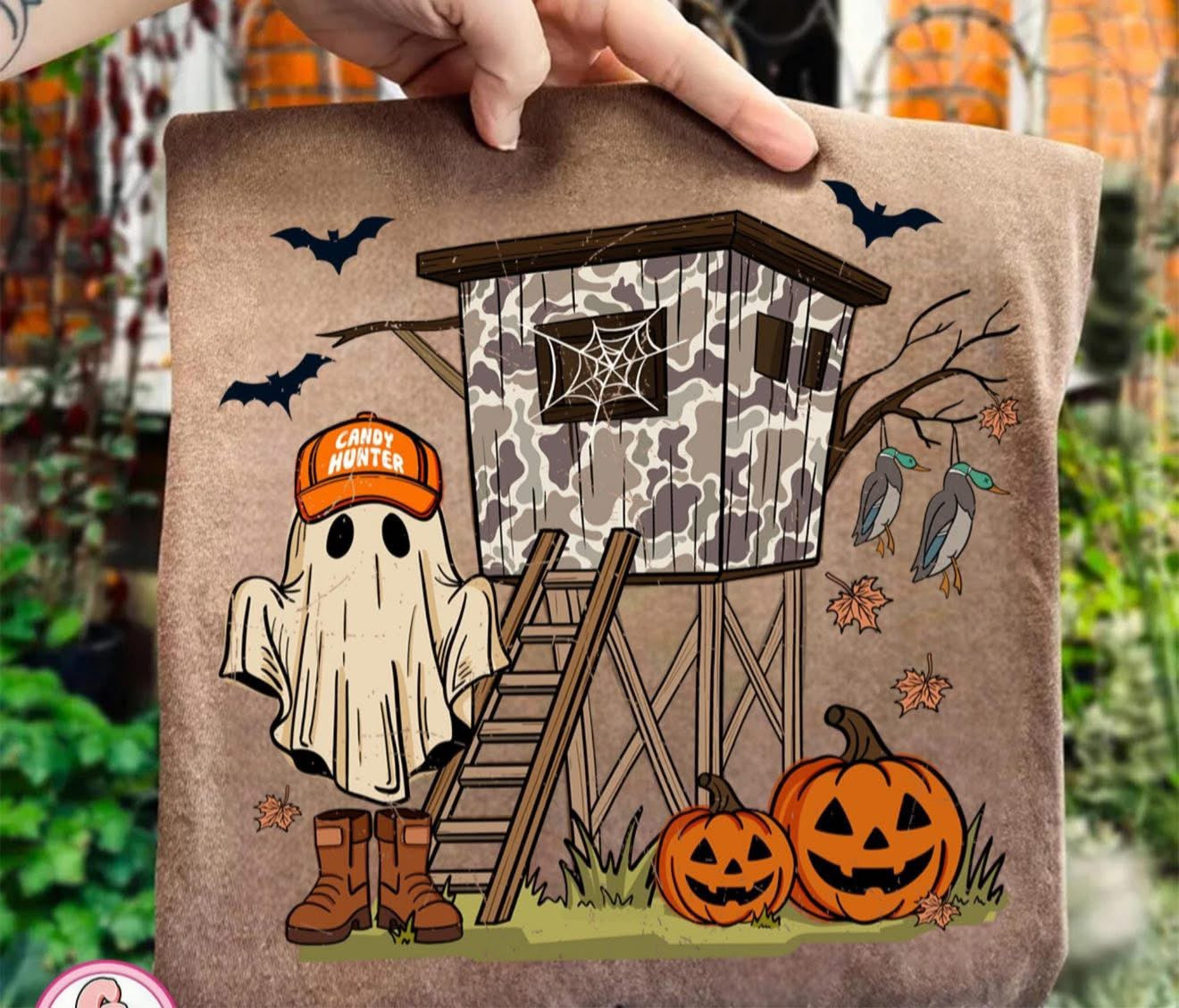 Candy Duck Ghost Hunter - T SHIRT - (Jerzee/Gildan)