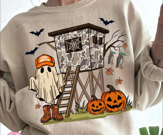 Candy Duck Ghost Hunter - T SHIRT - (Jerzee/Gildan)