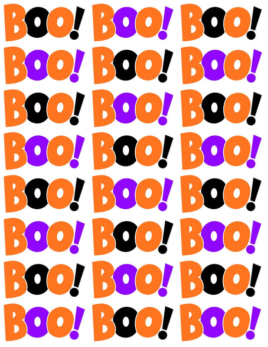BOO! Tattoo Sheets