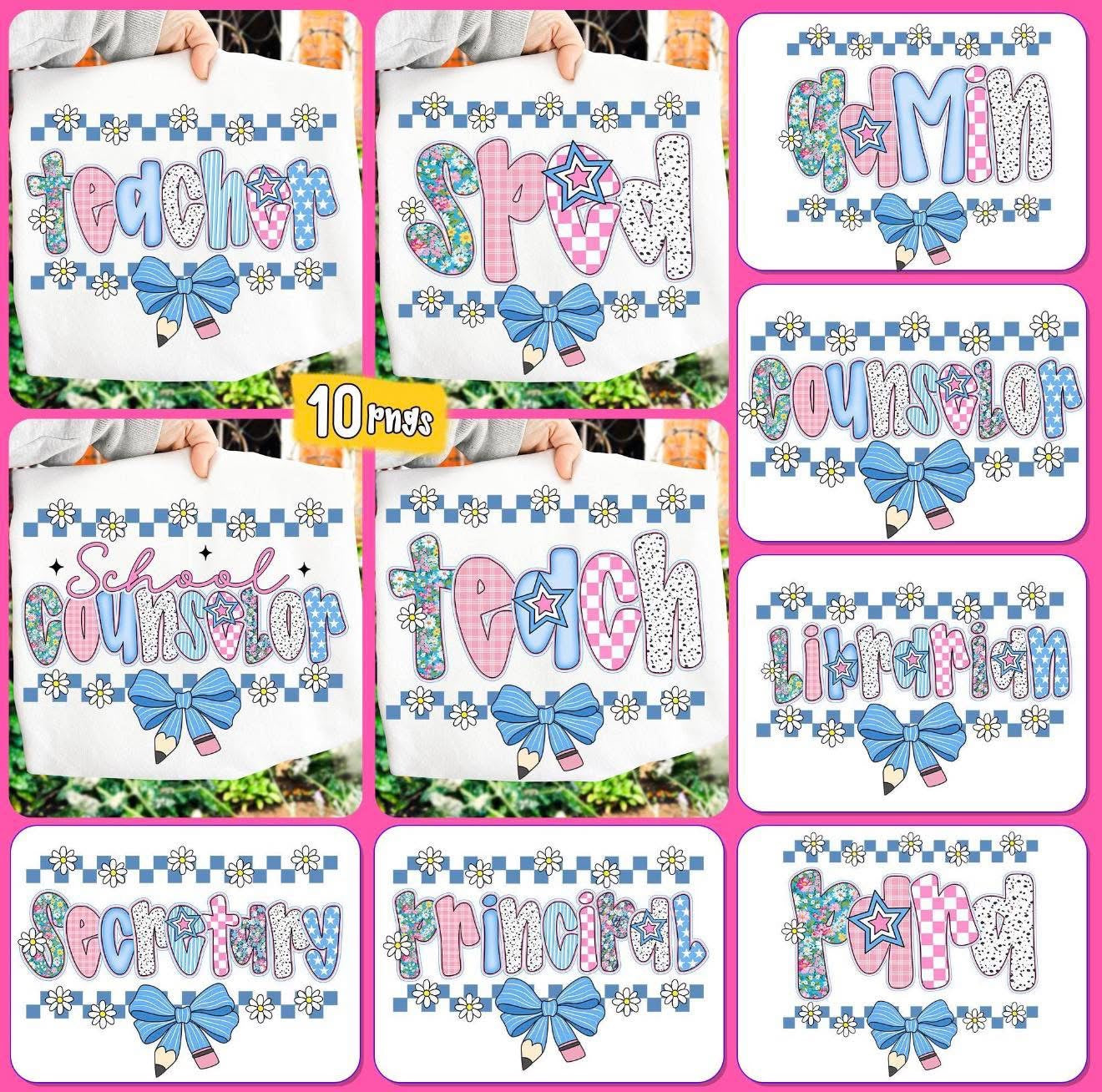 School Position Bundle-PARA✏️🩷-T-SHIRT - (COMFORT COLOR/BELLA)