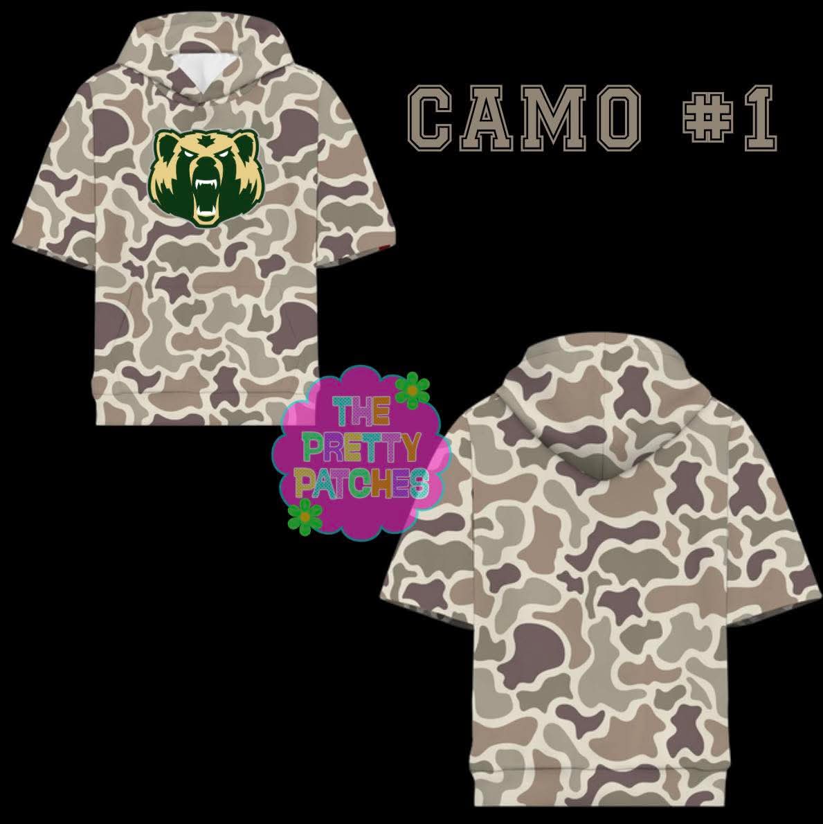 Camo Hooded Tees LCM BEARS YOUTH - PREORDER