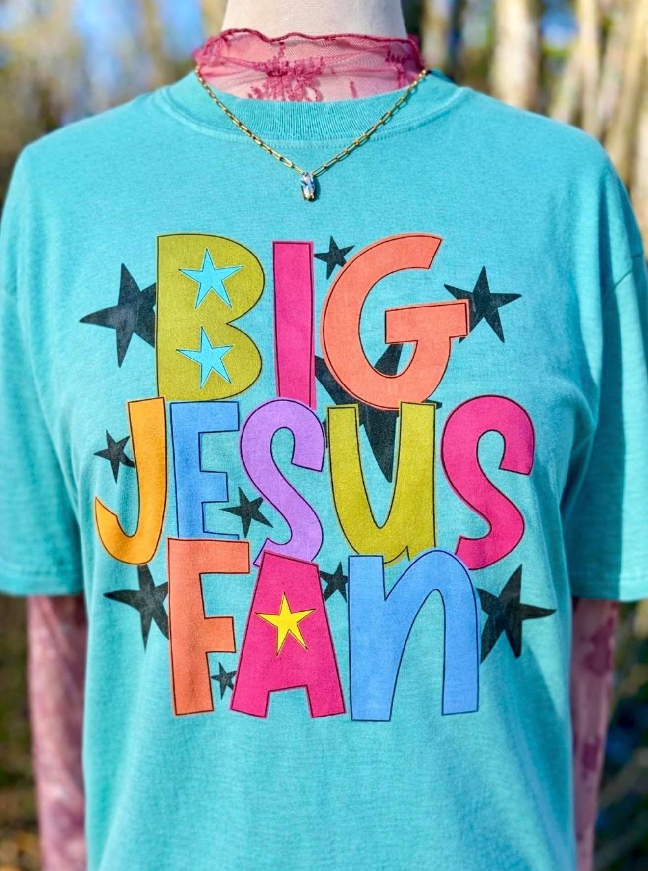 Big Jesus Fan⭐️ -T-SHIRT - (COMFORT COLOR/BELLA)-061126br