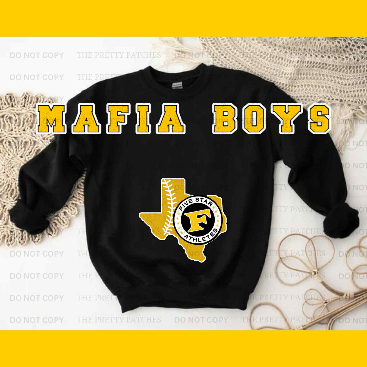 Oversized Mascot Sweatshirts with Logo - MAFIA BOYS - SWEATSHIRT - (Jerzee/Gildan)