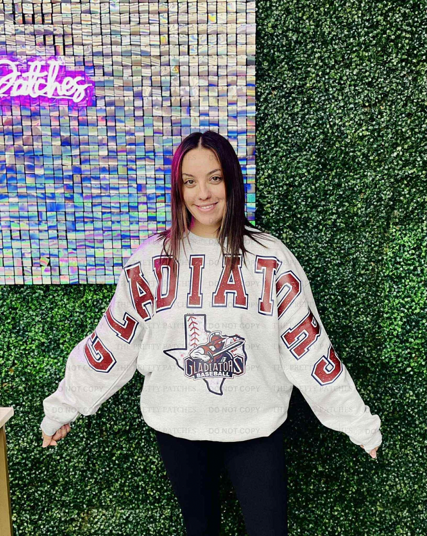 Oversized Mascot Sweatshirts with Logo - GLADIATORS - SWEATSHIRT - (Jerzee/Gildan)