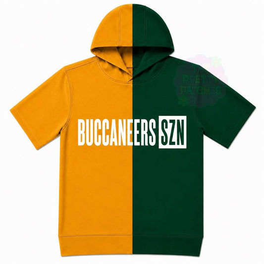 BUCCANEERS SZN (WHITE FONT) SPLIT HOODIE GOLD & GREEN -YOUTH - PREORDER (HAPPY DAYS) 071326LW