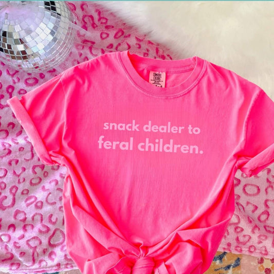 Snack Dealer to Feral Children - T SHIRT - (Jerzee/Gildan)