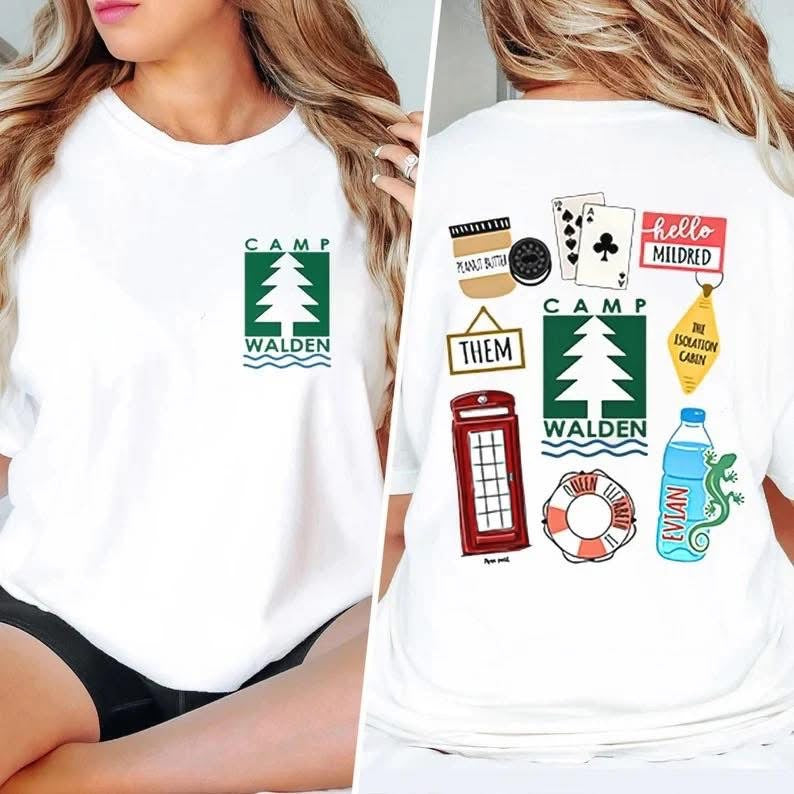 Camp Walden (front pocket & back image) - T SHIRT - (Comfort Color)
