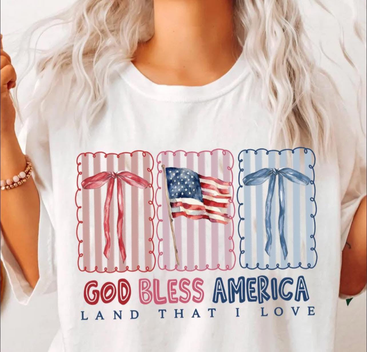 God Bless America - T SHIRT - (Comfort Color)