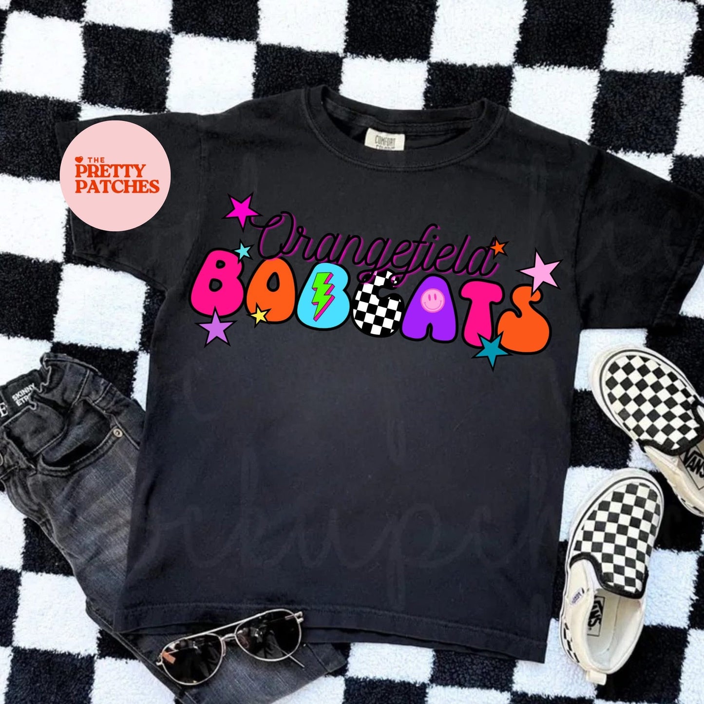 Retro Orangefield Bobcats - T SHIRT - (Jerzee/Gildan)