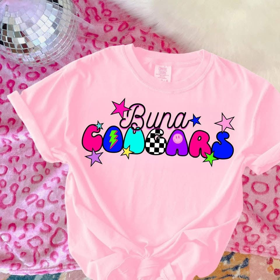 Retro Buna Cougars - T SHIRT - (Comfort Color)