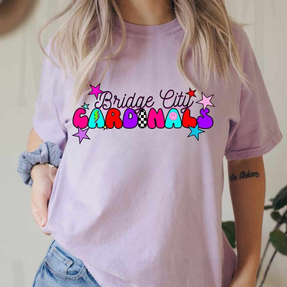Retro Bridge City Cardinals - T SHIRT - (Comfort Color)