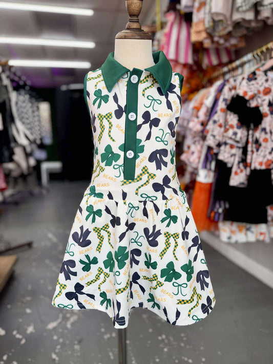 Bears & Bows Game Day Dress - 11525hr
