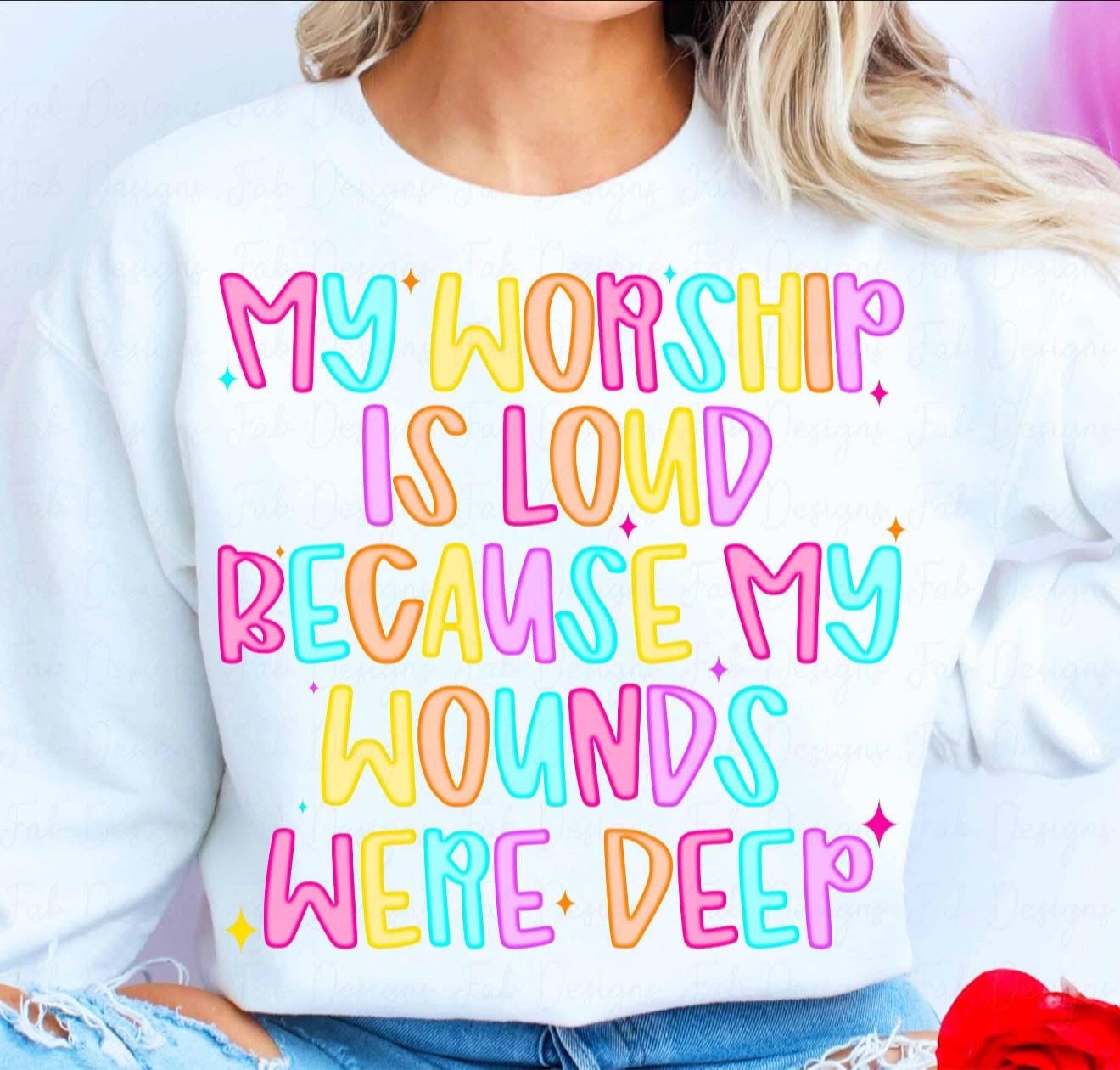 My worship is Loud... - T SHIRT - (Comfort Color/Bella)