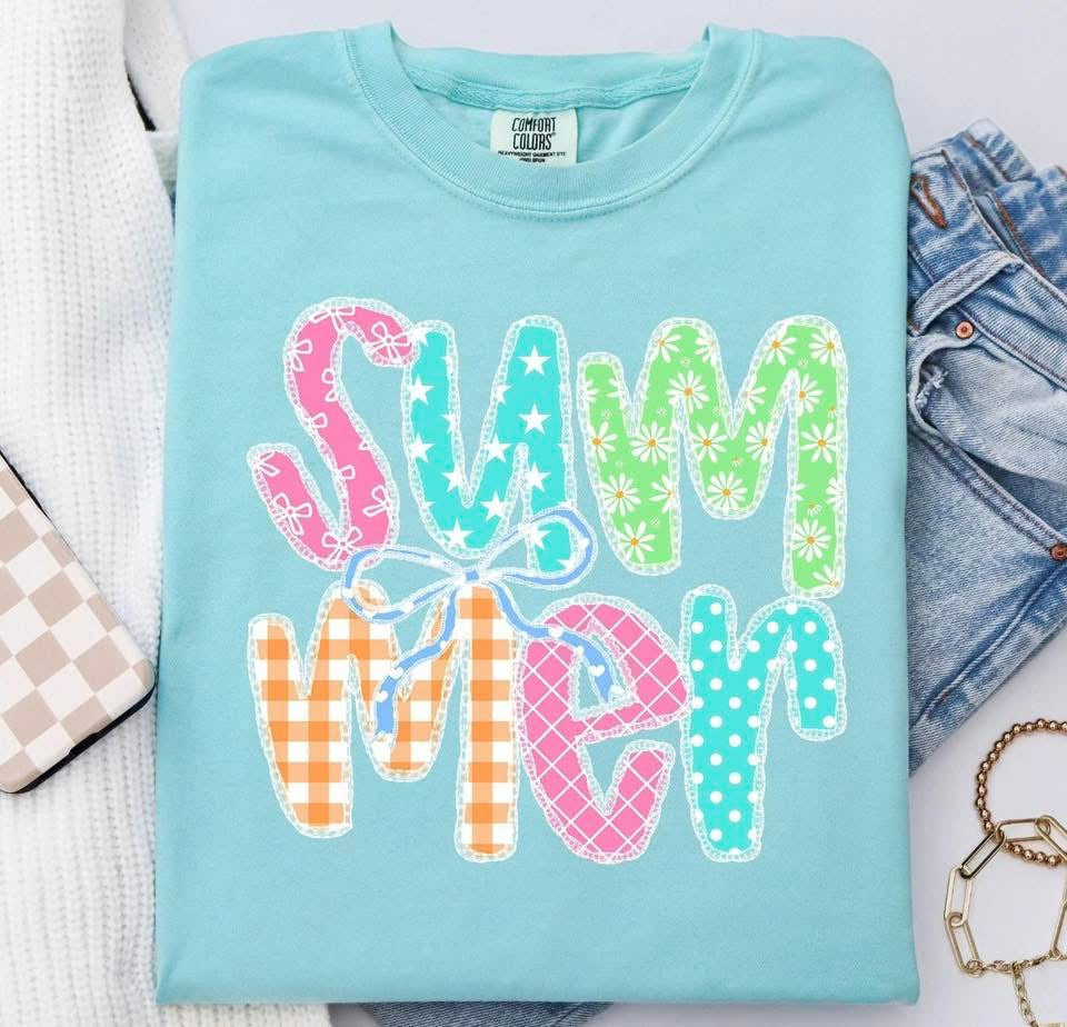 Summer with Dainty Bow - T SHIRT- (Comfort Color)