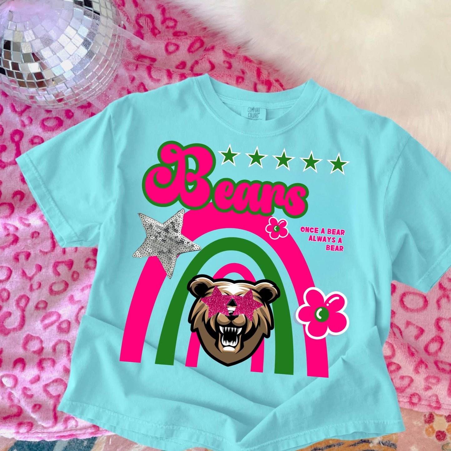 LCM Bears with Stars & Rainbow - T SHIRT- (Comfort Color)
