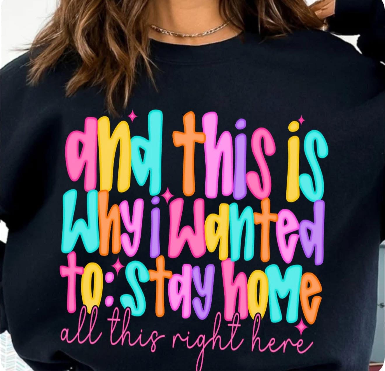And this is why I wanted to stay home - T SHIRT- (Jerzee/Gildan)