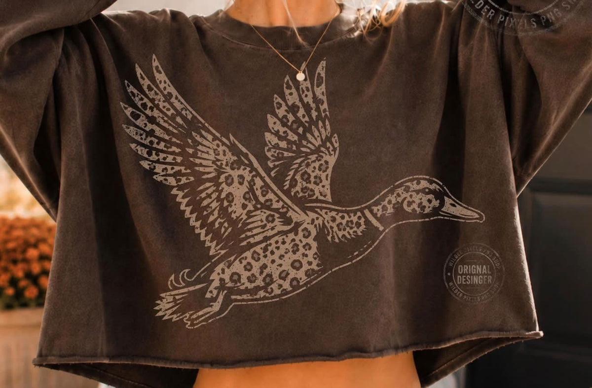 CHEETAH DUCK 1004263---------T SHIRT (NOT CROPPED)---------- (COMFORT COLORS) 100626KB