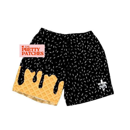 Drip Shorts HORNETS - B&W LOGO (ADULT) - PRE ORDER