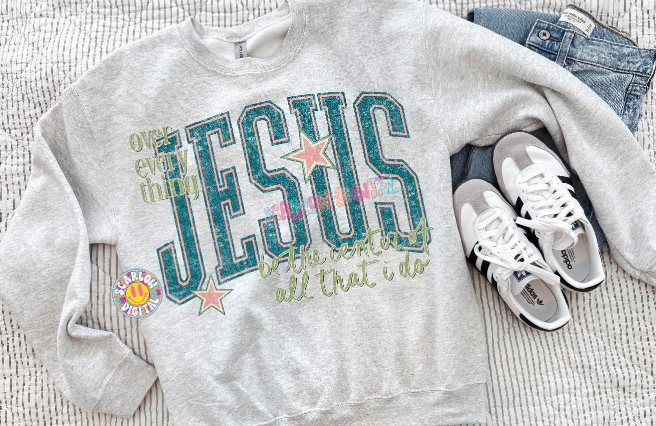 Jesus be the center of all that I do 💙 - T SHIRT - (COMFORT COLOR/BELLA)-061226br