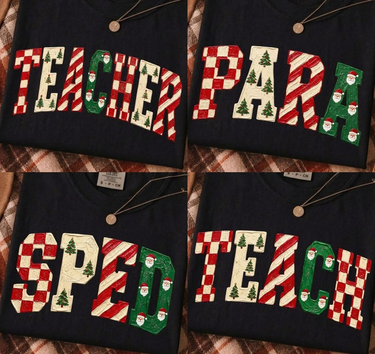 TEACHER CHRISTMAS (BUNDLE) 1028263------BOXY CROP-------- (COMFORT COLOR) 102926SH