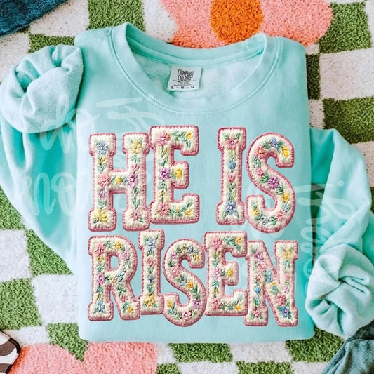 He Is Risen- T SHIRT-(GILDAN/JERZEE)