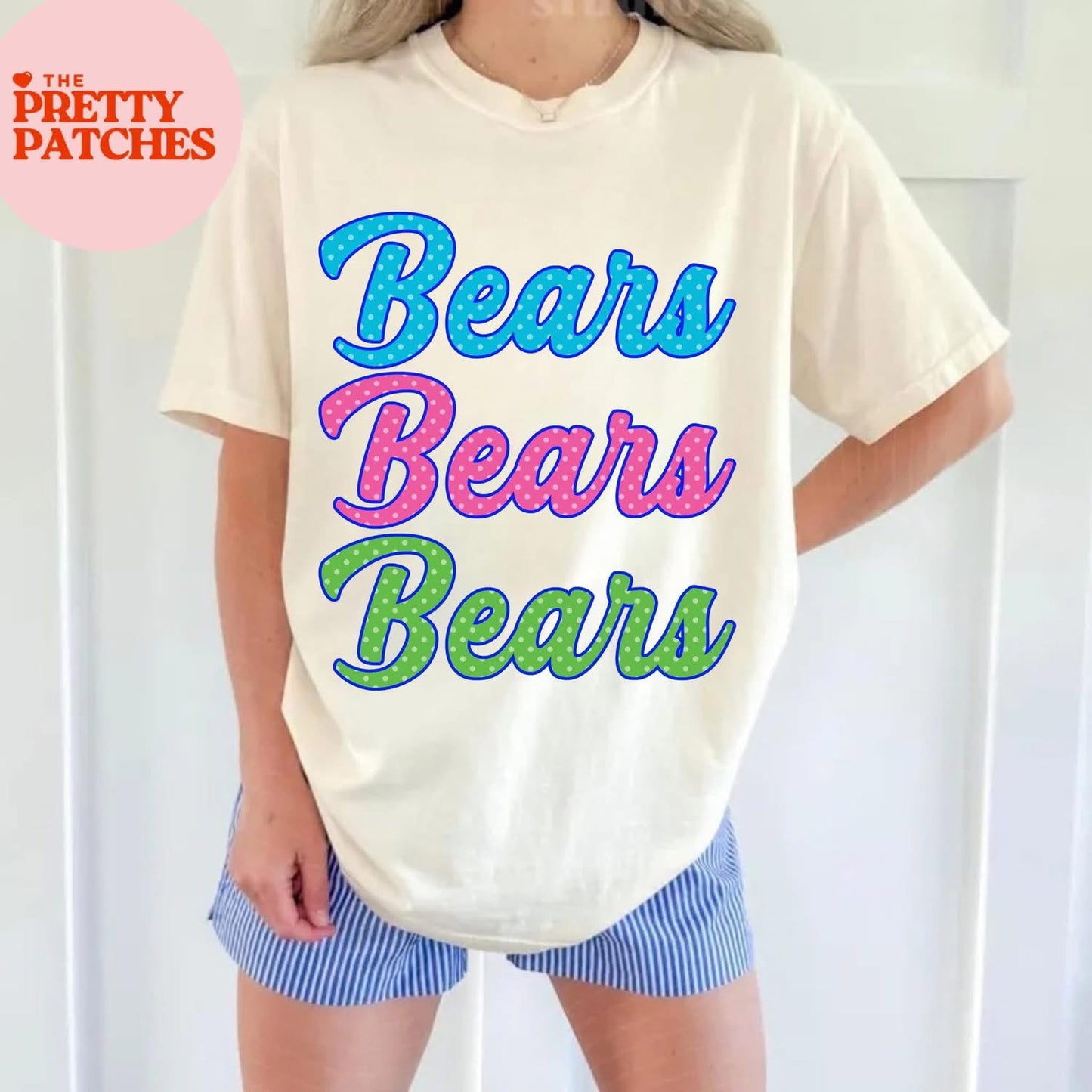 POLKA DOT BEARS  - T SHIRT- (Comfort Color/Bella)-061526LW