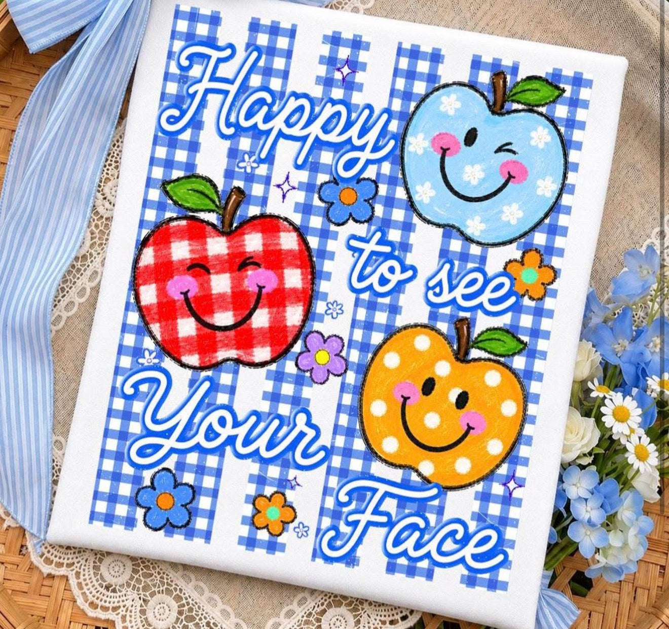 Happy to see your face  - T SHIRT  - (GILDAN)-061926LW