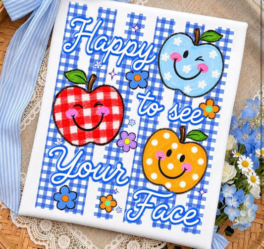 Happy to see your face  - T SHIRT  - (GILDAN)-061926LW