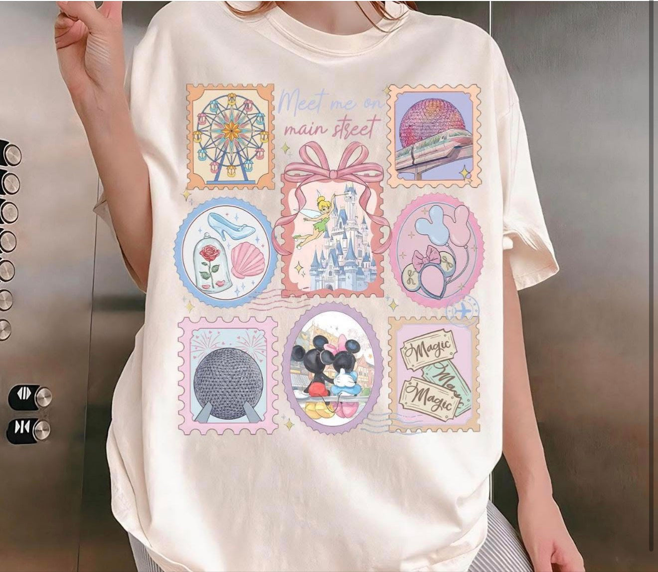 Main Street collage  - T SHIRT- (Comfort Color/Bella)-061926LW