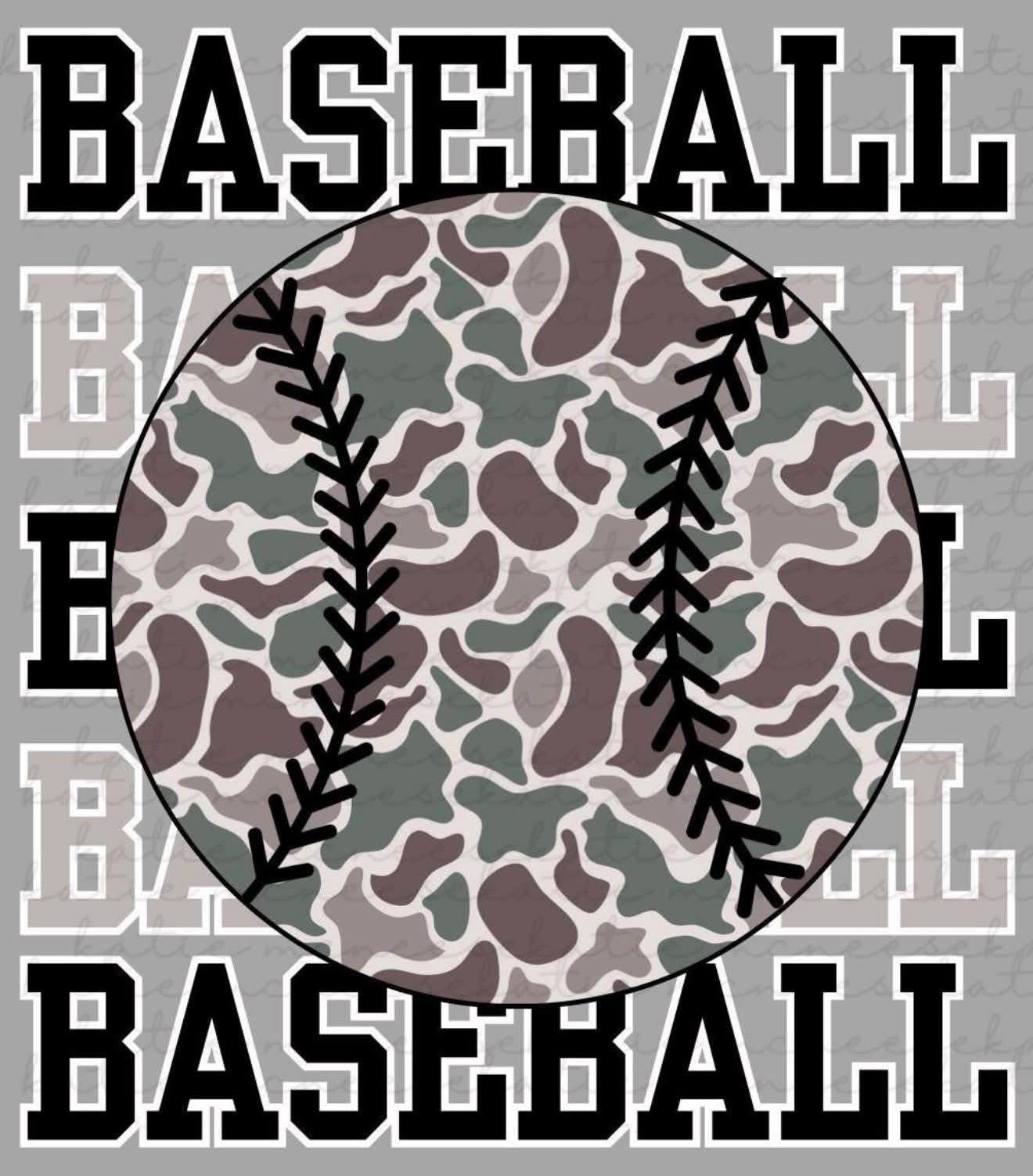 Camo Stacked Baseball ⚾️ - DRI FIT- (CORE 365 ) 081326LW