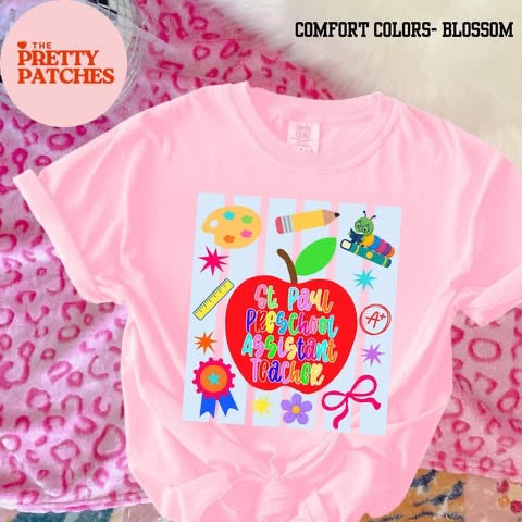 ST. PAUL PRESCHOOL SHIRTS -T-SHIRT- (COMFORT COLOR) 080426LW