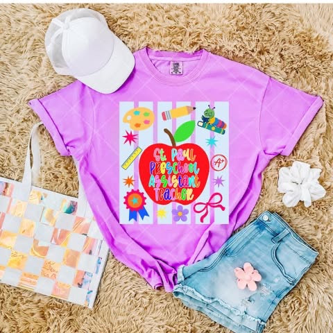 ST. PAUL PRESCHOOL SHIRTS -T-SHIRT- (COMFORT COLOR) 080426LW