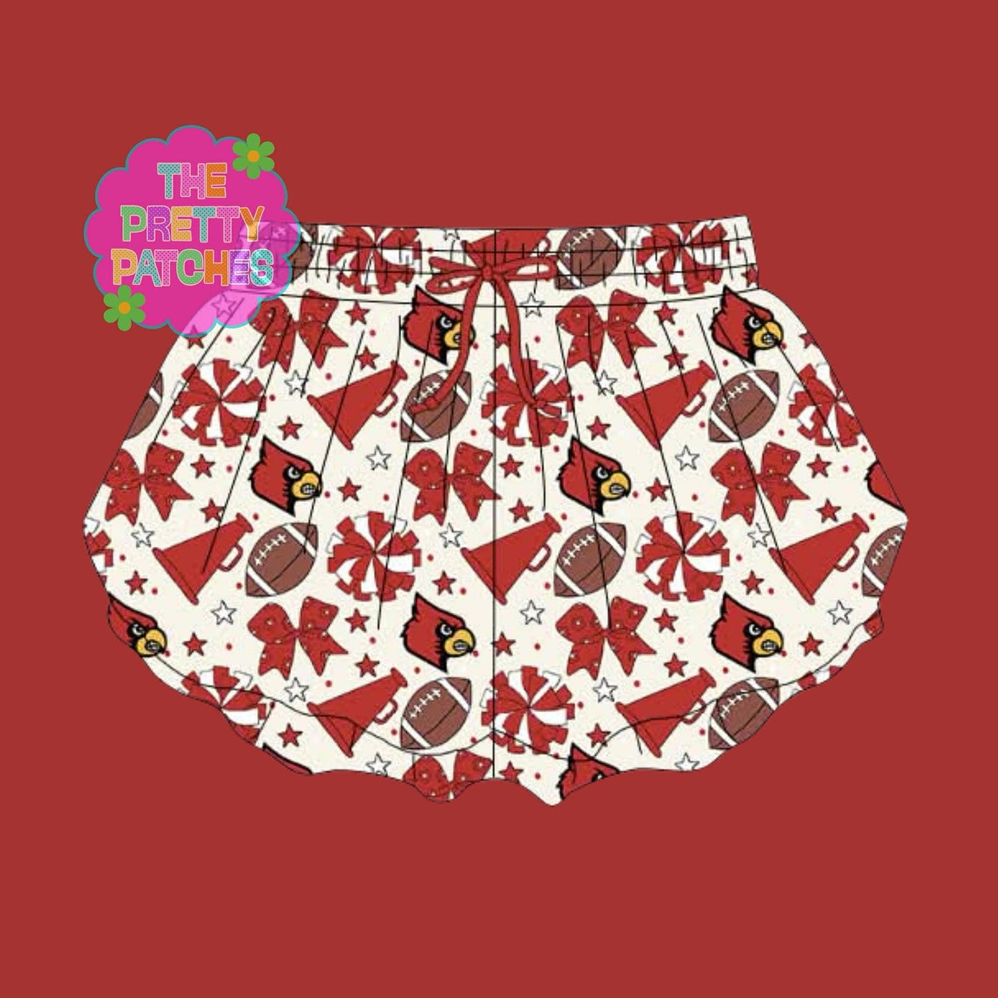 GAME DAY BUTTERFLY SHORTS (BRIDGE CITY CARDINALS) (PREORDER) (TRUSTED)42226LW