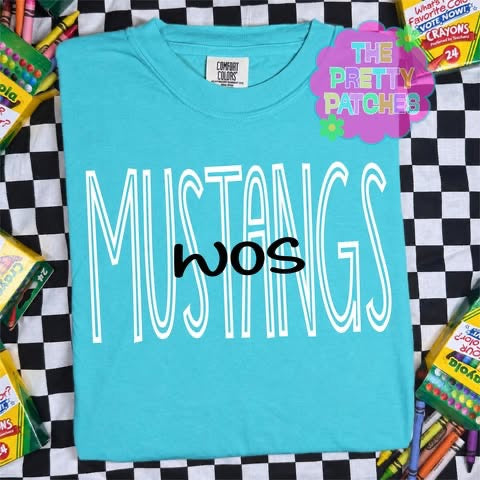 TALL SKINNY GAME DAY (WOS MUSTANGS)  - T-SHIRT - (COMFORT COLOR) 080626LW