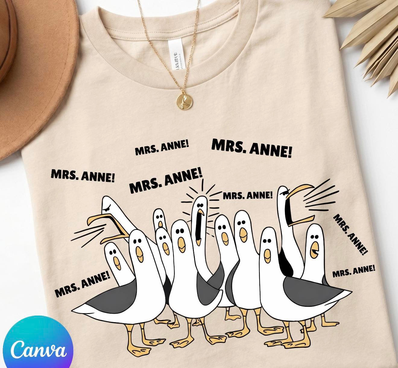 Teacher Seagull   - T-SHIRT - (GILDAN/JERZEES)042726LW