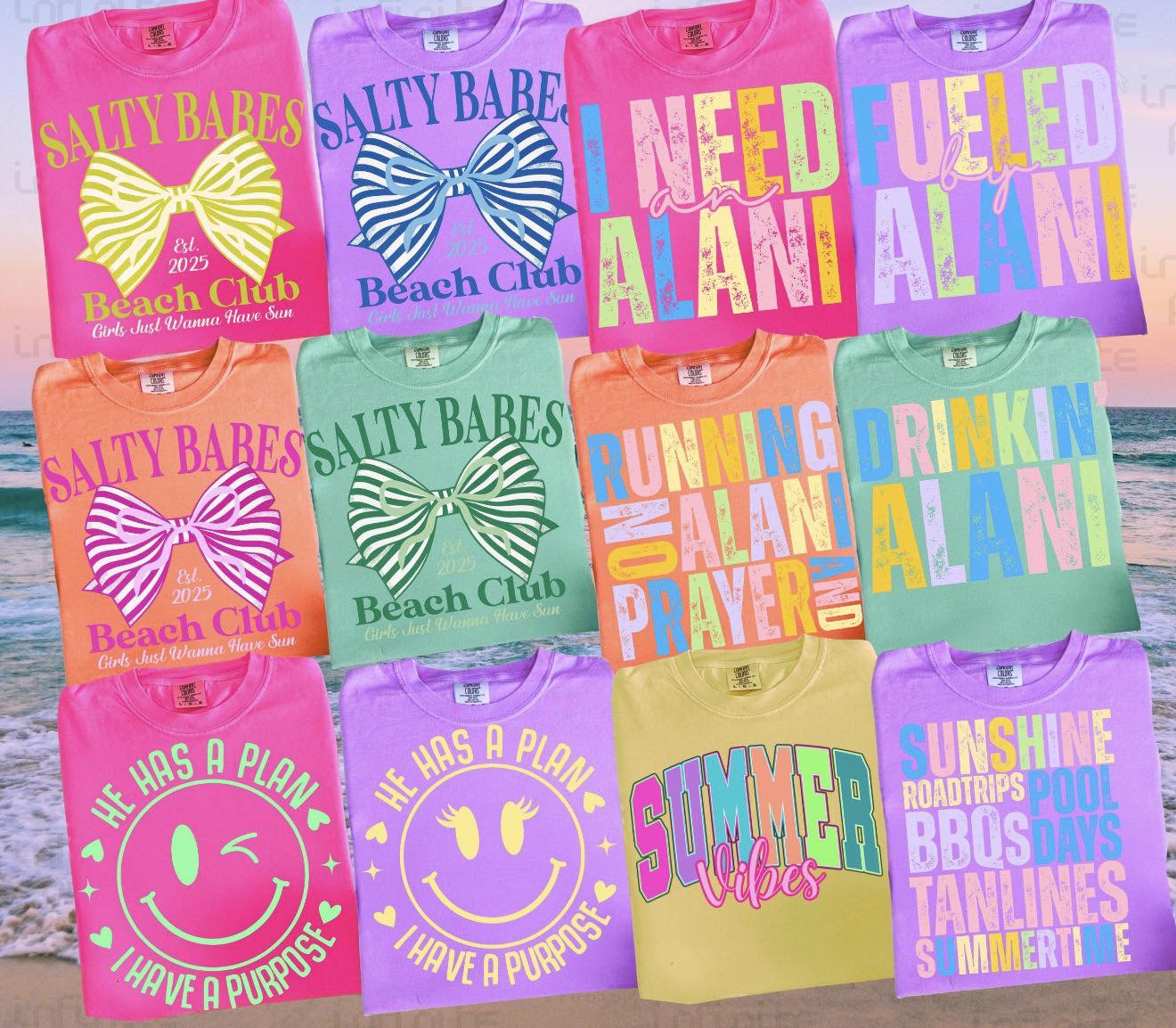 SUMMER VIBES -T SHIRT - (COMFORT COLOR) 050426LW