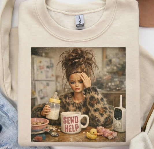 Mom Life ☕️🥛 -T SHIRT - (COLOR COMFORT/BELLA)051625LW