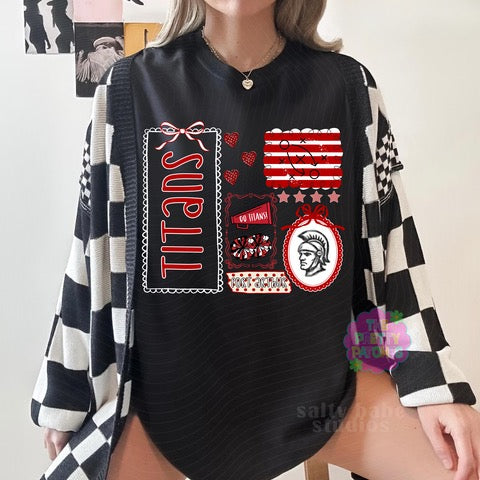 GAME DAY STAMPS (PORT ARTHUR MEMORIAL TITANS) - T SHIRT - (COMFORT COLOR/BELLA)052226LW