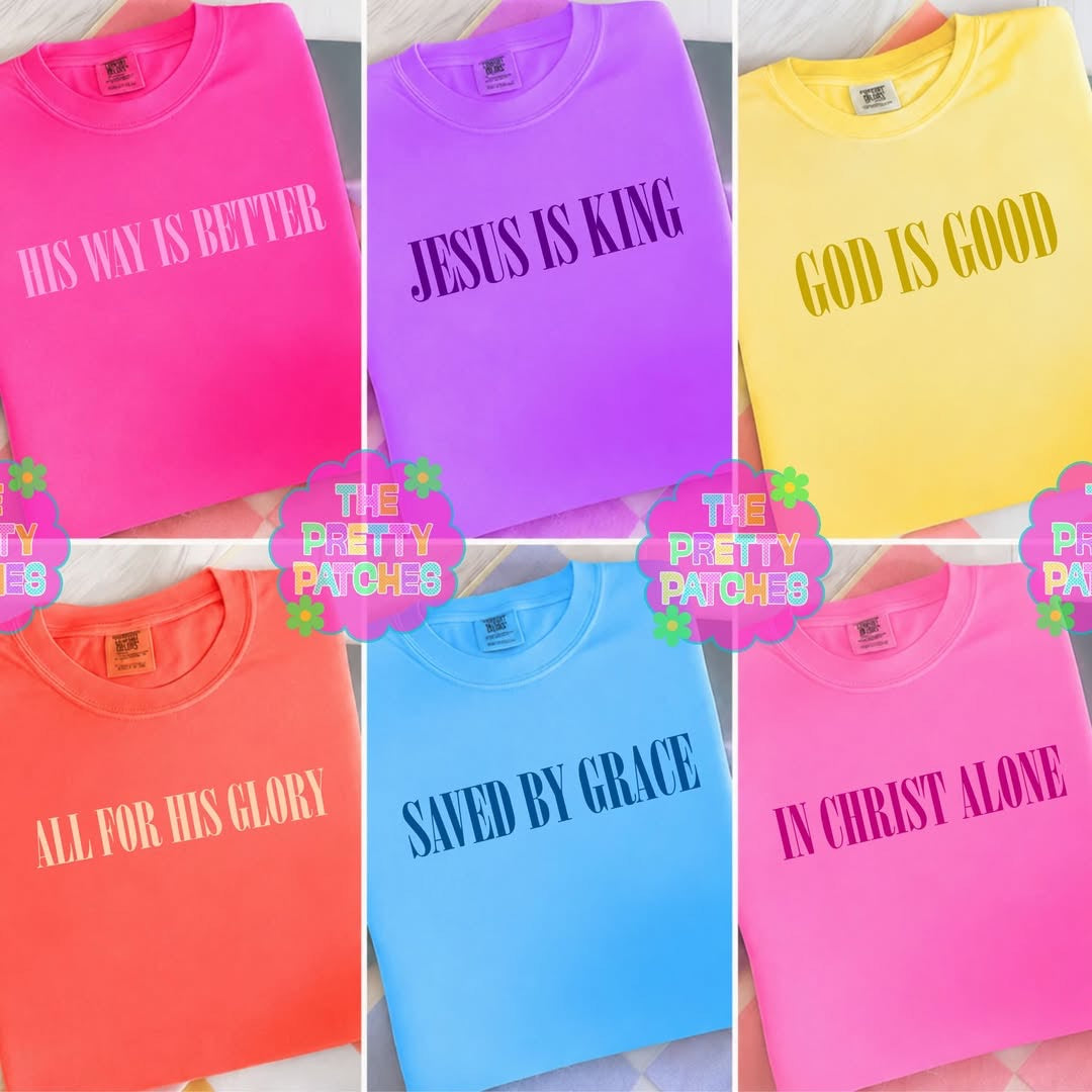 NEON JESUS BUNDLE 925261  -T SHIRT------ (COMFORT COLOR) (NOT CROPPED) 092726lw