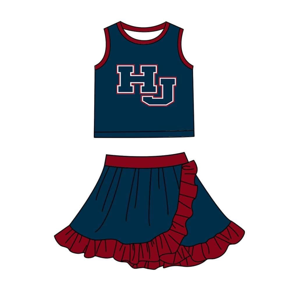 HARDIN JEFFERSON (HAWKS) GIRLS TWO PEICE SKIRT SET- (PRE ORDER)-  060326LWKRV