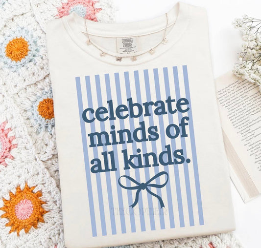 MINDS OF ALL KINDS 💙- T SHIRT - (GILDAN/JERZEE)