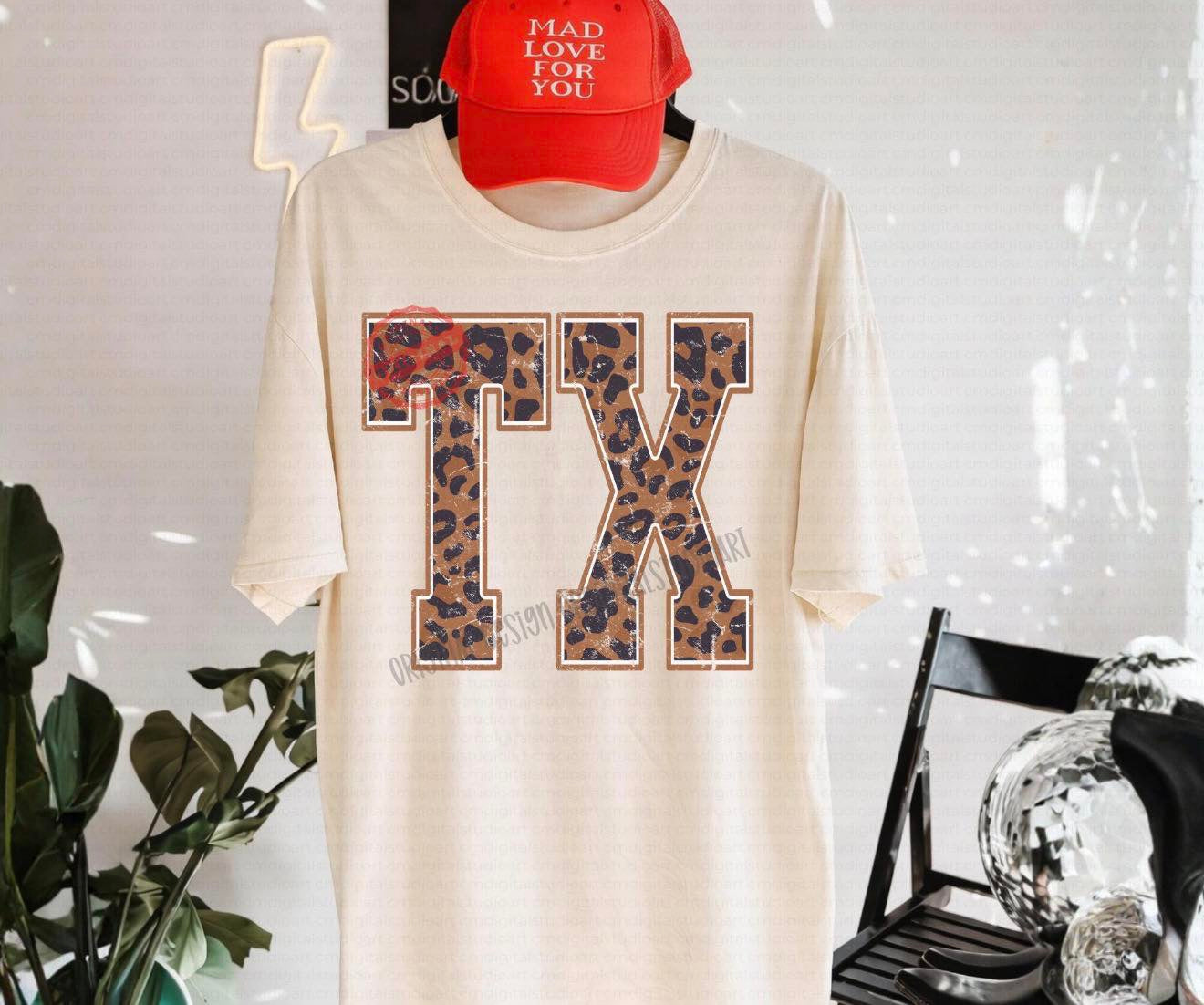 CHEETAH TX - BOXY TEE- (Comfort Color)-060526LW