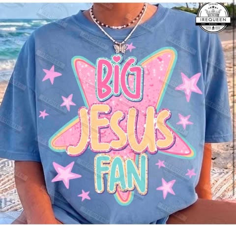 Big Jesus Fan - T SHIRT- (GILDAN/RABBIT SKINS)-061526lw
